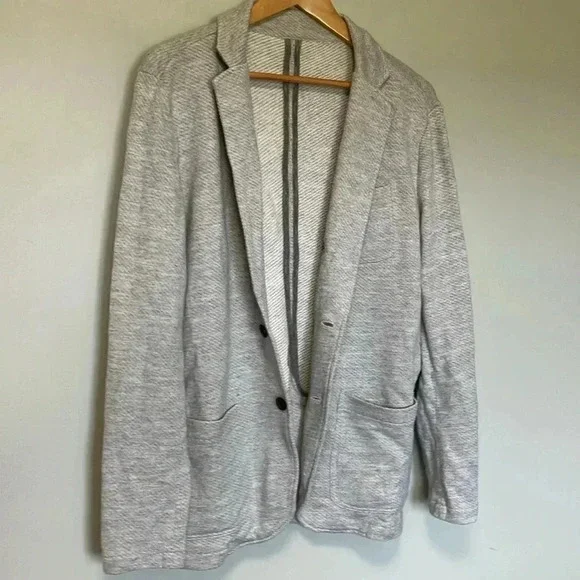Faherty  Inlet Knit Blazer Grey M - Picture 2 of 6